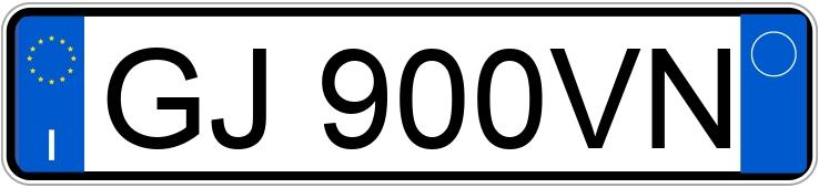 Numer rejestracyjny GJ900VN posiada FIAT Panda 3a serie