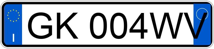 Numer rejestracyjny GK004WV posiada TOYOTA Aygo X