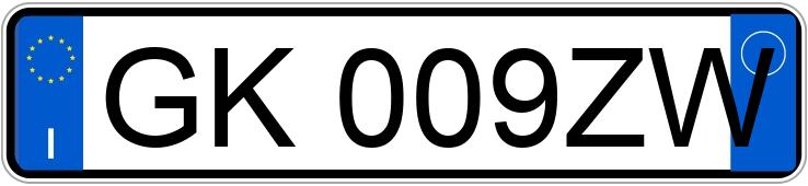 Numer rejestracyjny GK009ZW posiada BMW X2