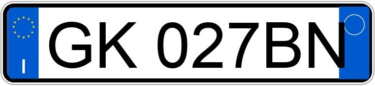 Numer rejestracyjny GK027BN posiada FIAT Panda 3a serie