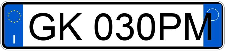 Numer rejestracyjny GK030PM posiada FIAT 500 Numer rejestracyjny GK030PM posiada FIAT 500