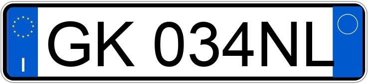Numer rejestracyjny GK034NL posiada FIAT 500 Numer rejestracyjny GK034NL posiada FIAT 500