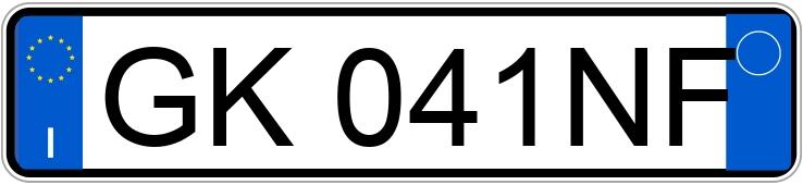 Numer rejestracyjny GK041NF posiada AUDI A3 4a serie