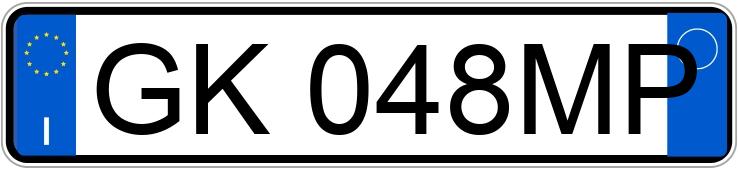 Numer rejestracyjny GK048MP posiada BMW i4