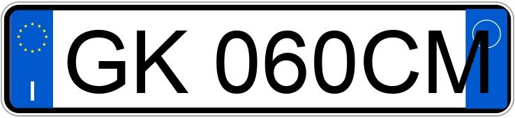 Numer rejestracyjny GK060CM posiada MERCEDES Classe A