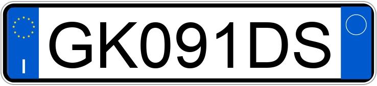 Numer rejestracyjny GK091DS posiada FIAT 500