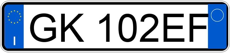 Numer rejestracyjny GK102EF posiada DR dr3