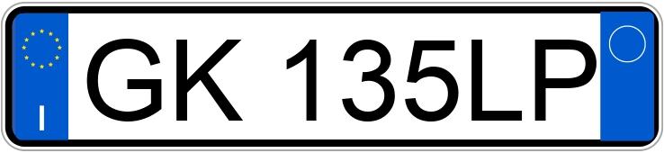 Numer rejestracyjny GK135LP posiada VOLKSWAGEN Golf 8a serie