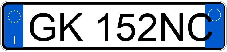 Numer rejestracyjny GK152NC posiada TOYOTA GT86