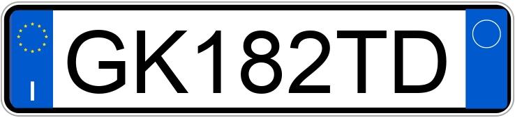 Numer rejestracyjny GK182TD posiada FIAT 500 Numer rejestracyjny GK182TD posiada FIAT 500