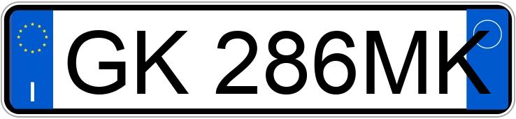 Numer rejestracyjny GK286MK posiada MINI Mini 5P Numer rejestracyjny GK286MK posiada MINI Mini 5P