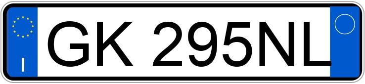 Numer rejestracyjny GK295NL posiada FIAT Panda 3a serie