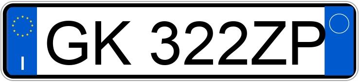 Il numero di registrazione GK322ZP ha BMW X2 XDRIVE25E