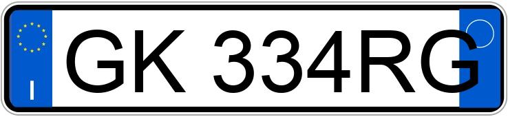 Numer rejestracyjny GK334RG posiada TESLA Model Y