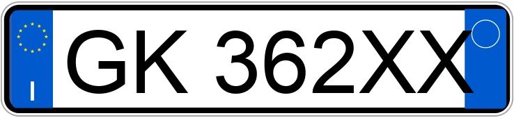 Numer rejestracyjny GK362XX posiada FIAT Panda 3a serie