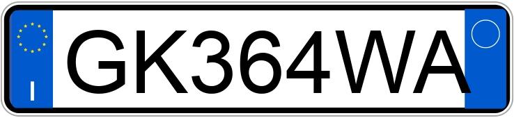 Numer rejestracyjny GK364WA posiada OPEL Crossland