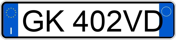 Numer rejestracyjny GK402VD posiada LAND ROVER RR Evoque 2a serie