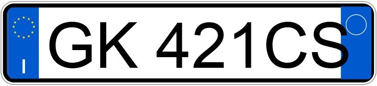 Numer rejestracyjny GK421CS posiada FIAT Panda 3a serie Numer rejestracyjny GK421CS posiada FIAT Panda 3a serie