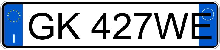 Numer rejestracyjny GK427WE posiada AUDI Q5 2a serie