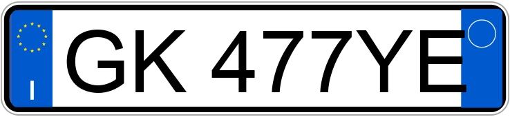 Numer rejestracyjny GK477YE posiada MG Marvel R