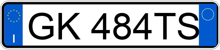 Numer rejestracyjny GK484TS posiada AUDI A3 4a serie Numer rejestracyjny GK484TS posiada AUDI A3 4a serie