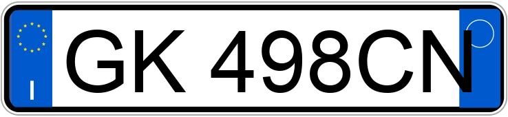 Numer rejestracyjny GK498CN posiada NISSAN Qashqai 3a serie