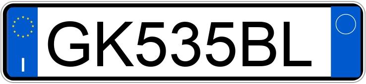 Numer rejestracyjny GK535BL posiada FIAT Panda 3a serie