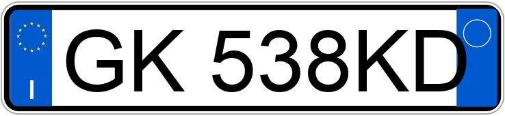 Numer rejestracyjny GK538KD posiada MERCEDES Classe A