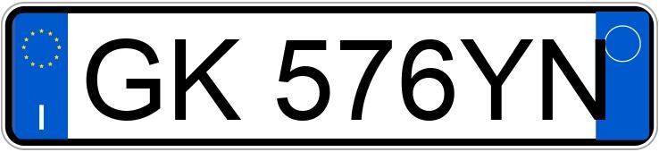 Numer rejestracyjny GK576YN posiada AUDI A3 3a serie