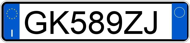 Numer rejestracyjny GK589ZJ posiada FORD EcoSport