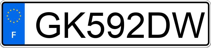Numer rejestracyjny GK592DW posiada RENAULT CLIO V