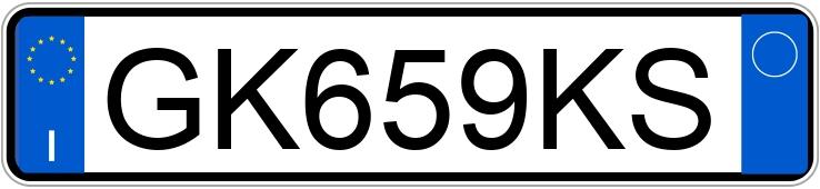 Numer rejestracyjny GK659KS posiada FIAT 500