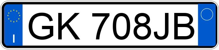 Numer rejestracyjny GK708JB posiada AUDI Q8