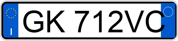 Numer rejestracyjny GK712VC posiada CITROEN C4 3a serie