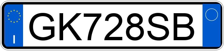 Numer rejestracyjny GK728SB posiada PORSCHE 718