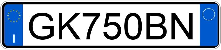 Numer rejestracyjny GK750BN posiada HYUNDAI KONA