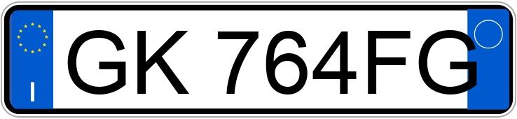 Numer rejestracyjny GK764FG posiada ALFA ROMEO Stelvio