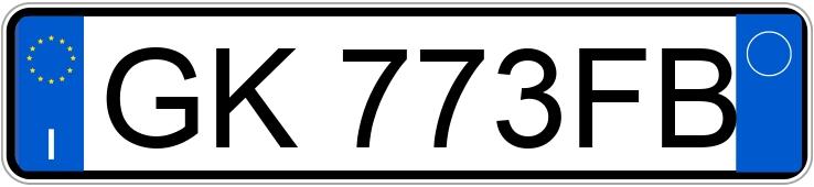 Numer rejestracyjny GK773FB posiada AUDI A3 4a serie