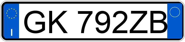 Numer rejestracyjny GK792ZB posiada NISSAN Qashqai 3a serie