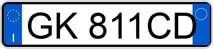 Die Registrierungsnummer GK811CD hat PEUGEOT 2008
