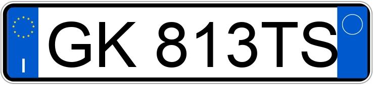 Numer rejestracyjny GK813TS posiada ABARTH 595 Numer rejestracyjny GK813TS posiada ABARTH 595