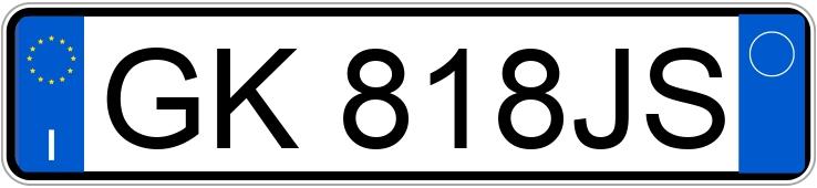 Numer rejestracyjny GK818JS posiada VOLKSWAGEN T-Roc 1a serie