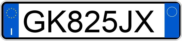 Numer rejestracyjny GK825JX posiada AUDI A3 3a serie