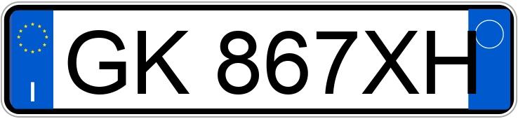 Numer rejestracyjny GK867XH posiada TOYOTA Aygo X