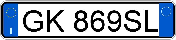 Numer rejestracyjny GK869SL posiada SUBARU XV 2a serie