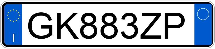 Numer rejestracyjny GK883ZP posiada AUDI Q3 2a serie