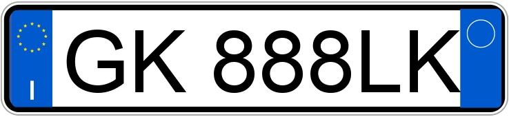 Numer rejestracyjny GK888LK posiada JEEP Compass 2a serie