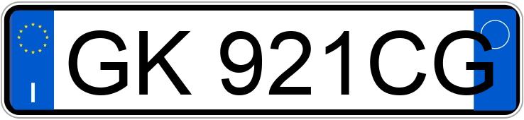 Numer rejestracyjny GK921CG posiada FIAT Panda 3a serie