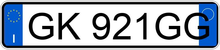 Numer rejestracyjny GK921GG posiada VOLKSWAGEN Maggiolino