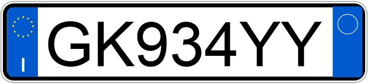 Numer rejestracyjny GK934YY posiada DR dr 4.0 Numer rejestracyjny GK934YY posiada DR dr 4.0